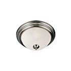 Maxim Lighting 5841FTSN Essentials 2-lumières 60W Nickel satiné Plafonnier encastré