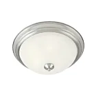 Maxim Lighting 5849MRSN Essentials 2-lumières 60W Nickel satiné Plafonnier encastré