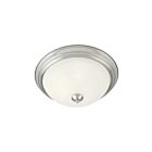 Maxim Lighting 5849MRSN Essentials 2-lumières 60W Nickel satiné Plafonnier encastré