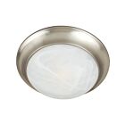 Maxim Lighting 5851MRSN Essentials 2-lumières 60W Nickel satiné Plafonnier encastré