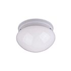 Maxim Lighting 5880WTWT Essentials 1-lumière 60W Blanc Plafonnier encastré