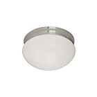 Maxim Lighting 5881WTSN Essentials 2-lumières 60W Nickel satiné Plafonnier encastré