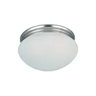 Maxim Lighting 5885FTSN Essentials 2-lumières 60W Nickel satiné Plafonnier encastré
