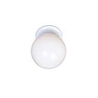 Maxim Lighting 5889WTWT Essentials 1-lumière 60W Blanc Plafonnier encastré