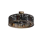 Maxim Lighting 61016BZGT Portcullis 6-Lumières 4W Bronze dourado Lustre avec ventilateur