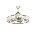 Maxim Lighting 61018GS Odeon 8-Lumières 4W Prata dourada Lustre avec ventilateur