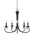 Maxim Lighting 70005OI Loft 5-Lumières 300W Bronze frotté à l'huile Incandescence Lustre