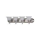 Maxim Lighting Essentials 8014FTSN 4-lumières 60W Nickel satiné Vanité