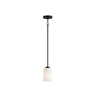Maxim Lighting 90030SWBK Deven 1-Lumière 60W Noir Suspendu