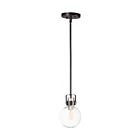 Maxim Lighting 90510CLBZSBR Bauhaus 1-Lumière 60W Bronze/Laiton satiné Suspendu