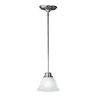 Maxim Lighting 91067MRSN Malaga 1-Lumière 60W Nickel satiné Suspendu