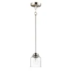 Maxim Lighting 91260CDSN Acadia 1-Lumière 60W Nickel satiné Suspendu