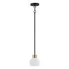 Maxim Lighting 91270SWBZSBR Coraline 1-Lumière 60W Bronze/Laiton satiné Suspendu