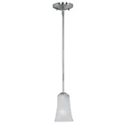 Maxim Lighting 92040FTSN Logan 1-Lumière 60W Nickel satiné Suspendu