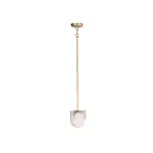 Maxim Lighting 92470SWSBRBP Finn 1-Lumière 40W Laiton satiné/Platine brossée Suspendu