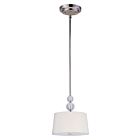 Maxim Lighting 92750WTPN Rondo 1-Lumière 60W Nickel poli Suspendu