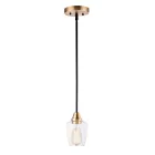 Maxim Lighting 96120CLBZAB Goblet 1-Lumière 60W Bronze/Laiton antique Suspendu
