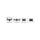Tenon pour quadruple tête Naturaled MT-4STV2.5-490-BZ bronze