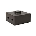 Boîte en double suspendu 3/4" NPT éclairage de secteur mince Naturaled MT-SAL-DPB-DB