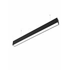 Nexleds NX-LAL8F-100W-L-DV-TCP-B Noir DEL Linéaire Architectural Luminaire à ruban Wattage et CCT sélectionnables