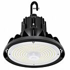 Nexleds NX-UHBS8-150-120-100W-H-MV-TCP-Y Noir DEL UFO Rond Highbay Wattage et CCT sélectionnables