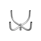 Nova Pole 101-99-BHNT34-Fx NT34 Bullhorn, 4 tenons 90° 