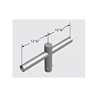 Nova Pole 101-99-TAPT02-Fx Adaptateur de montage à tenon PT2, 2 tenons à 180° 