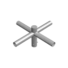 Nova Pole 101-99-TAPT04-Fx Adaptateur de montage à tenon PT4, 4 tenons à 90° 