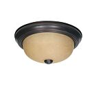 Plafonnier Nuvo Lighting 60-1255 2-Lumières Bois d'Acajou