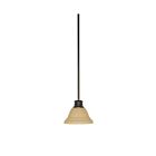 Mini Suspendu Nuvo Lighting 60-1277 1-Lumière Série Empire Bois d'Acajou