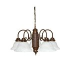Chandelier Nuvo Lighting 60-1291 5-Lumières Bronze Antique