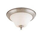Plafonnier Nuvo Lighting 60-1825 2-Lumières Série Dupont Nickel Brossé