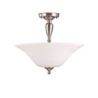 Plafonnier Nuvo Lighting 60-1827 3-Lumières Série Dupont Nickel Brossé