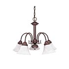 Chandelier Nuvo Lighting 60-183 5-Lumières Série Ballerina Bronze Antique