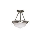 Plafonnier Nuvo Lighting 60-200 2-Lumières Nickel Brossé