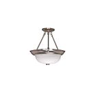 Plafonnier Nuvo Lighting 60-201 2-Lumières Nickel Brossé