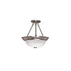 Plafonnier Nuvo Lighting 60-202 3-Lumières Nickel Brossé