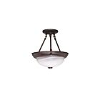 Plafonnier Nuvo Lighting 60-208 2-Lumières Bronze Antique