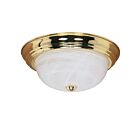 Plafonnier Nuvo Lighting 60-215 3-Lumières Laiton Poli