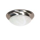 Plafonnier Nuvo Lighting 60-284 2-Lumières Nickel Brossé