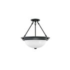 Plafonnier Nuvo Lighting 60-3151 3-Lumières Bois d'Acajou