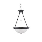 Luminaire Suspendu Nuvo Lighting 60-3152 3-Lumières Bois d'Acajou