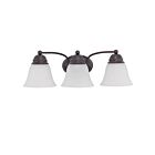 Vanité Nuvo 60-3167 3-Lumières Empire Bronze Acajou