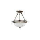 Plafonnier Nuvo Lighting 60-3244 2-Lumières Nickel Brossé