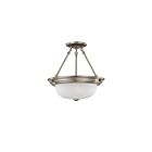 Plafonnier Nuvo Lighting 60-3245 2-Lumières Nickel Brossé