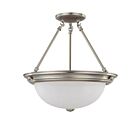 Plafonnier Nuvo Lighting 60-3246 3-Lumières Nickel Brossé