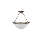 Plafonnier Nuvo Lighting 60-3246 3-Lumières Nickel Brossé