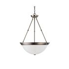 Luminaire Suspendu Nuvo Lighting 60-3248 3-Lumières Nickel Brossé