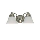Vanité Nuvo 60-341 2-Lumières Empire Nickel Brossé