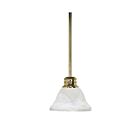 Mini Suspendu Nuvo Lighting 60-367 1-Lumière Série Empire Laiton Poli